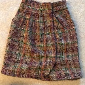 Anthropology Odille Tweed Librarian Skirt Size 4